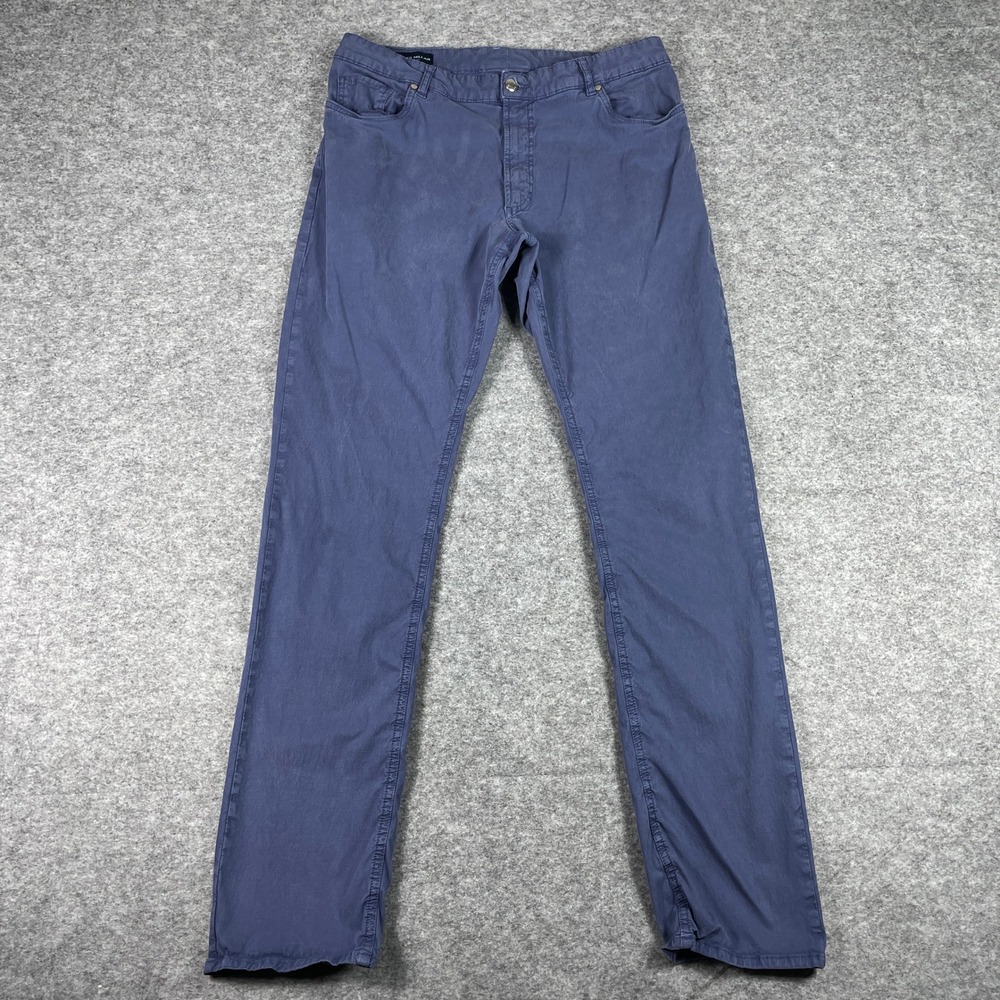 Peter Millar Pants Mens 38 (Fits 33x33) Blue Collection Five Pocket Stretch Golf